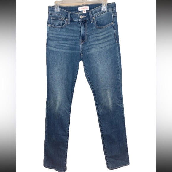 Lucky Brand Denim - Lucky Brand Women’s Sweet Mid Rise Straight Jeans Blue Denim Regular Fit sz 6